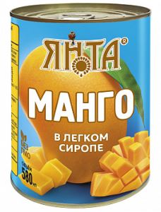 Компот ЯНТА Манго в сиропе 580мл ж/б
