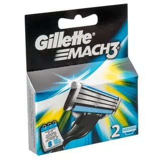 Кассеты сменные д/бритья GILLETTE MACH3 2шт
