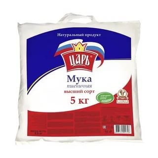 Мука ЦАРЬ пшеничная в/с 5кг 