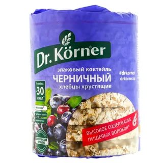 Хлебцы ДОКТОР КЕРНЕР злаковый коктель Черничный 100г
