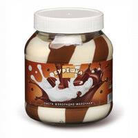 Паста БУРЕШКА  Дуо шоколадно-молочная 350г п/б