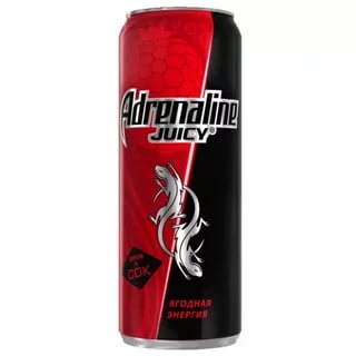 Напиток энергетический ADRENALIN RUSH Ягоды VitPower 0,449 ж/б