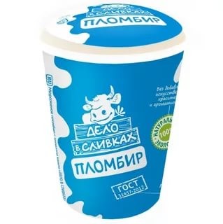 Мороженое Полярис Дело в сливках 80г бум/ст Продукт без ЗМЖ