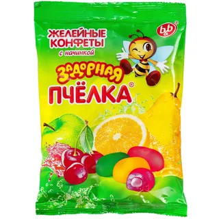 Конфеты B&B Задорная пчёлка желейные 250г