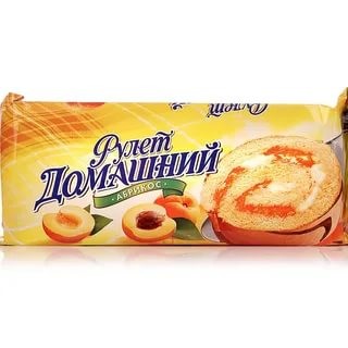 Рулет РКК Домашний бисквитный Абрикос 150г  