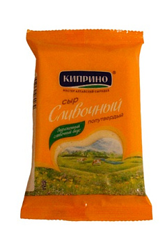 Сыр Сливочный ТМ Киприно 50% 180г