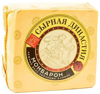 Сыр Монбарон со вкусом топленых сливок 50% ТМ Пружаны Сырная Династия