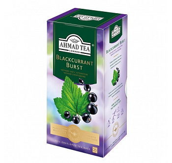Чай чёрный Ahmad Tea смородиновый взрыв37,5г (25*1,5г)