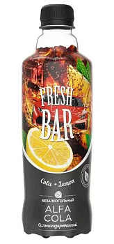 Напиток Fresh Bar Кола Лемон с/газ 0,48л п/б