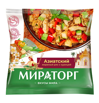 Рис МИРАТОРГ с курицей жареный азиатский с/м Витамин 400г