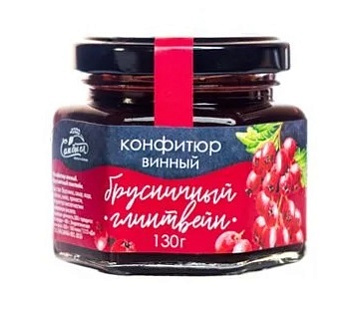 Конфитюр САМ БЫ ЕЛ винный Брусничный глинтвейн 130гр с/б