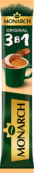 Напиток кофейный растворимый МОНАРХ ОРИДЖИНАЛ 3 в 1 15г