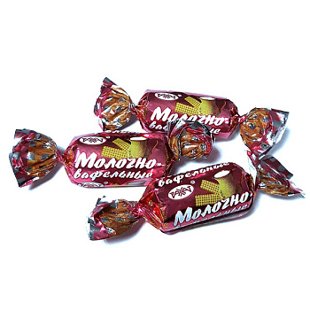 Конфеты РАХАТ молочно-вафельная 250г