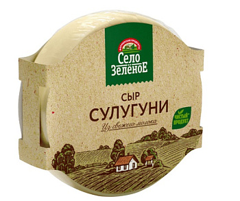 Сыр Сулугуни копченый  Село зеленое 40% 300г