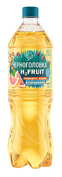 Напиток ЧЕРНОГОЛОВКА Вода+Сок Грейпфрут-Клюква ср/газ 1л п/б