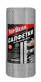 Салфетка Top Gear универсальная из МИКРОФИБРЫ 20 шт в рулоне