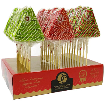 Леденец на палочке DENDY CANDY Ёлка на палочке  30г