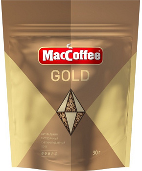 Кофе MAC COFFEE Gold раствор сублим 30г м/у
