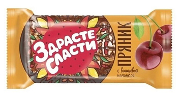 Пряник ЗДРАСТЕСЛАСТИ с фруктовой начинкой вишня 140г