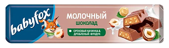 Шоколад Babyfox с ореховой начинкой 45г