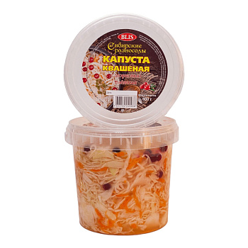 Капуста Сибирские разносолы квашеная с морковью таежная 900гр