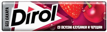Жевательная резинка DIROL клубника/черешня 13,6г