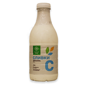 Сливки ЗЕЛЕНЫЙ БАЗАР 10% 800мл п/б