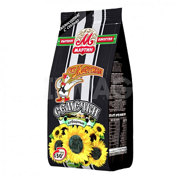 Семечки От Мартина отборные полосатые с солью 150г