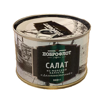 Салат ДОБРОФЛОТ из морской капусты Дальневосточный 220г