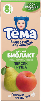 Биолакт Тема яблоко-груша 3,0% ТВА 206г