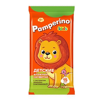 Салфетки влажные Salfeti Памперино детские Ромашка и ВитЕ 15шт