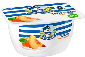 Продукт творожный Простоквашино Персик-Абрикос 3,6% 130гр