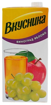 Напиток сокосодержащий ВКУСНИКА Виноград-яблоко 0,95л т/п