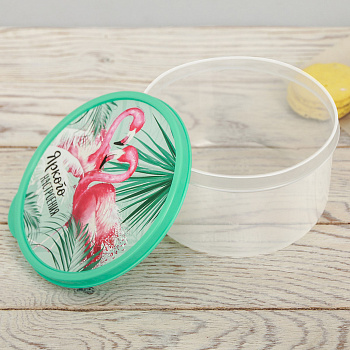 Ланч-бокс круглый 500мл Яркого настроения 3855123