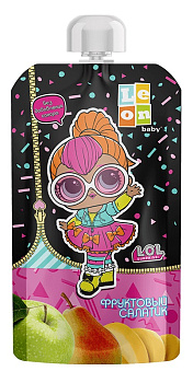 Пюре Leon baby LOL Фруктовый салатик с 6мес 115г д/п