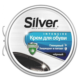 Крем д/обуви SILVER Intensive Классик Черный 50мл