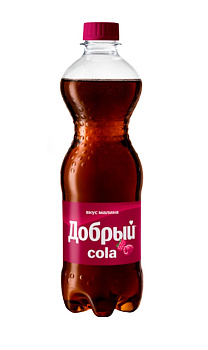 Напиток газированный ДОБРЫЙ Кола со вкусом Малины 0,5л п/б