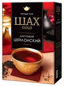 Чай ШАХ голд крупнолистовой 100г