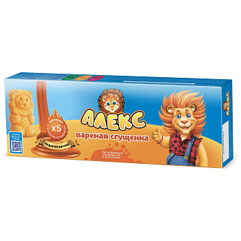 Пирожное бисквитное Львенок Алекс вареная сгущенка150г