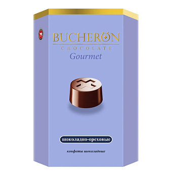 Конфеты шоколадные BUCHERON GOURMET шоколадно-ореховые 130г