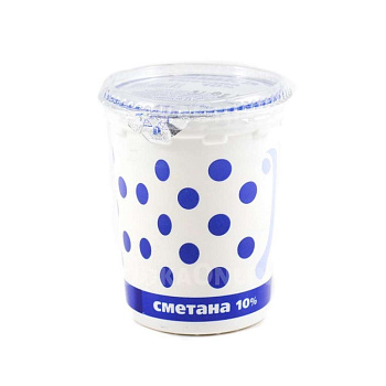 Сметана ЯНТА ЛЮБИМАЯ ЧАШКА 10% 380г стакан Продукт без ЗМЖ