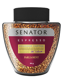 Кофе PARLIAMENT Эспрессо растворимый 90г с/б