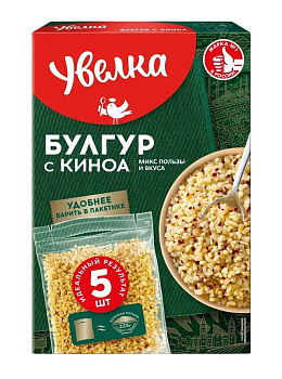 Крупа пшеничная УВЕЛКА Булгур с киноа 400гр