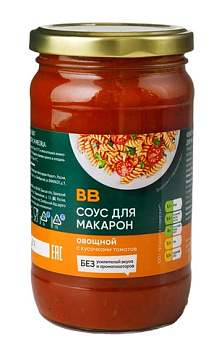 Соус ВкусВилл для макарон с кусочками томатов 360мл