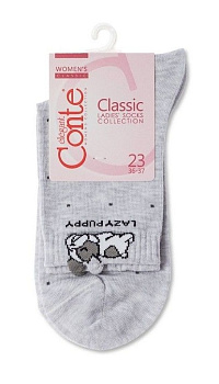 Носки жен CONTE classic серый 537 17с183 р25