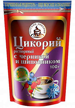 Цикорий растворимый шиповник/черника 100г д/п 