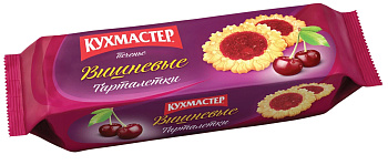 Печенье Кухмастер Тарталетки вишня 240г
