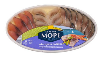 Ассорти Вкусное море (Горб+Скумб+Сельдь) 170г