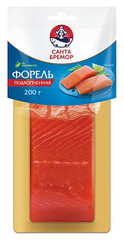 Форель САНТА БРЕМОР подкопченая филе-кусок 200г