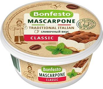 Сыр Маскарпоне BONFESTO 78% 250г Продукт без ЗМЖ